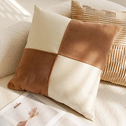 Decorative Cushion Cover with Tufted and Textured Boho Patterns