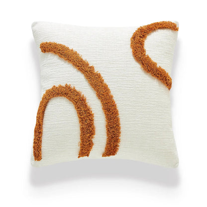 Decorative Cushion Cover with Tufted and Textured Boho Patterns