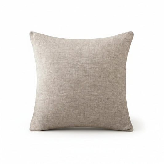Decorative Throw Pillow with Insert, Solid Plain Design, Square