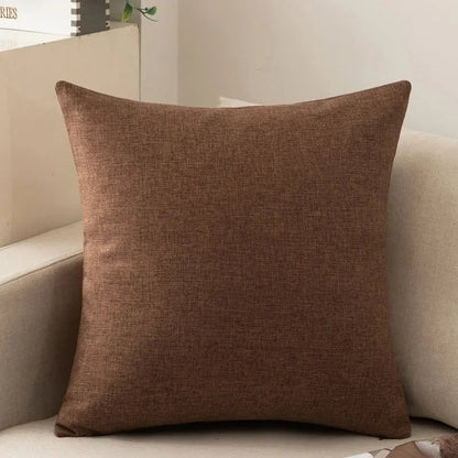 Decorative Throw Pillow with Insert, Solid Plain Design, Square