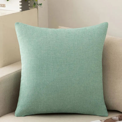 Decorative Throw Pillow with Insert, Solid Plain Design, Square