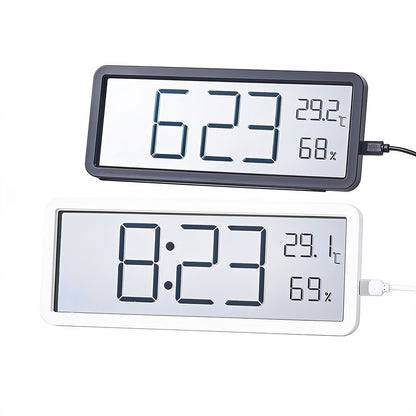 Digital Wall Clock with Temperature and Humidity Display