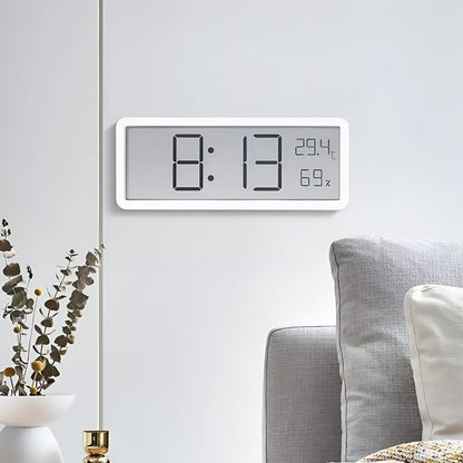 Digital Wall Clock with Temperature and Humidity Display