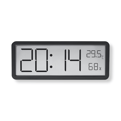 Digital Wall Clock with Temperature and Humidity Display