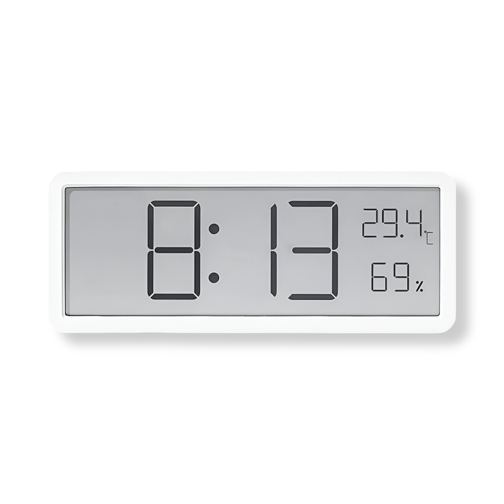 Digital Wall Clock with Temperature and Humidity Display