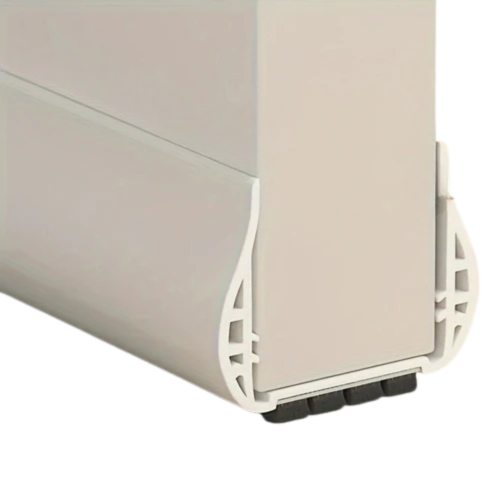 Door Draft Stopper with Brush Strip and Adjustable Length for Draught Exclusion