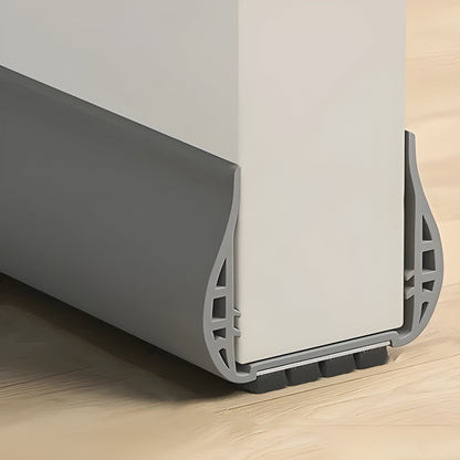 Door Draft Stopper with Brush Strip and Adjustable Length for Draught Exclusion