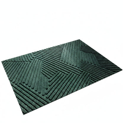 Doormat with Anti-Slip Bottom and 3D Geometric Pattern for Entryway