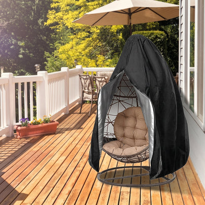 Egg Chair Cover for Hanging Chair with Zipper Opening, Rain and Wind Protection