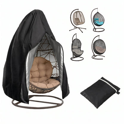 Egg Chair Cover for Hanging Chair with Zipper Opening, Rain and Wind Protection