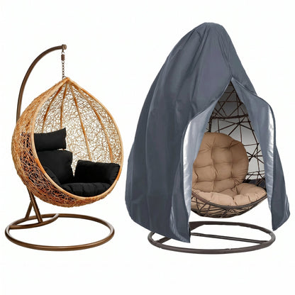 Egg Chair Cover for Hanging Chair with Zipper Opening, Rain and Wind Protection