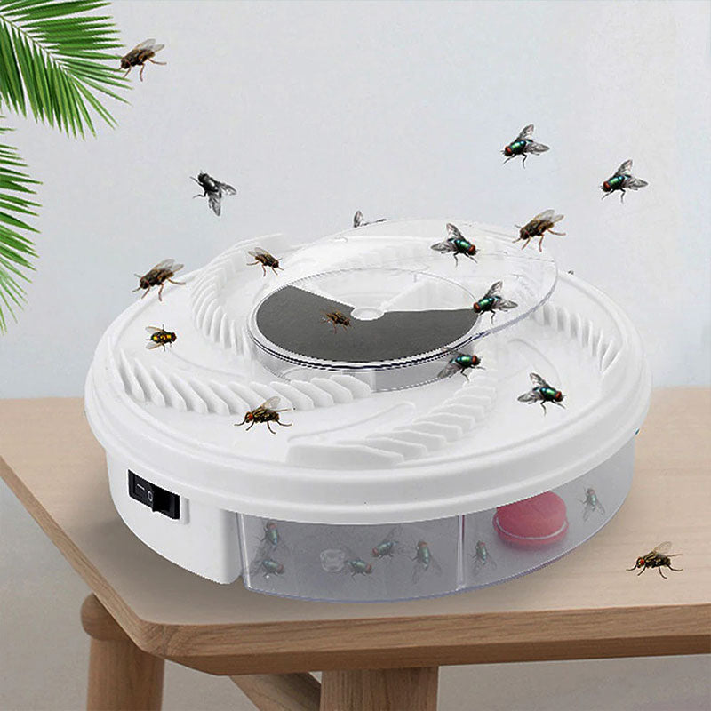 Electric Fly Trap with Collection Chamber and Five Bait Stations