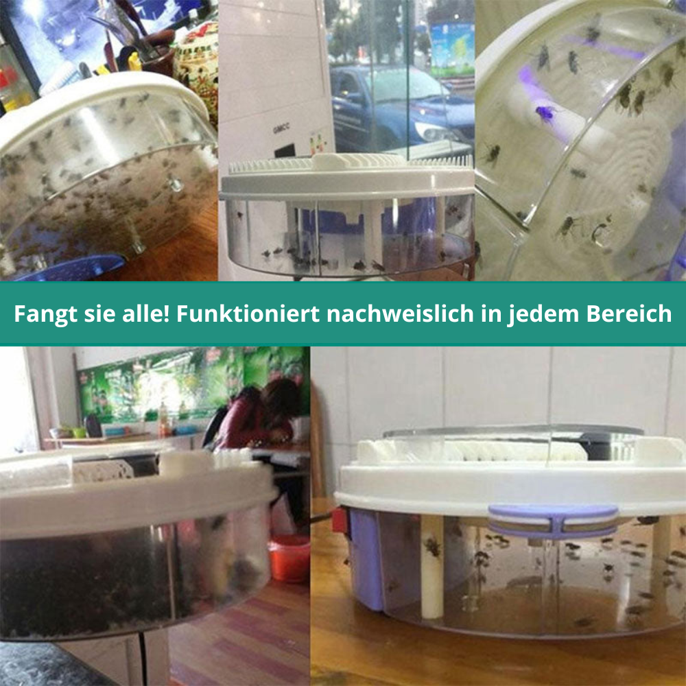 Electric Fly Trap with Collection Chamber and Five Bait Stations