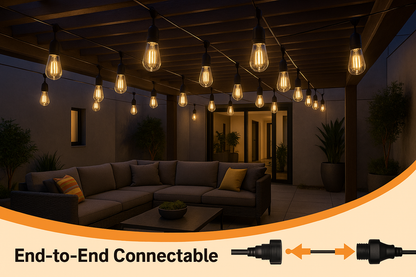 Festoon Garden Lights with ST38 Bulbs