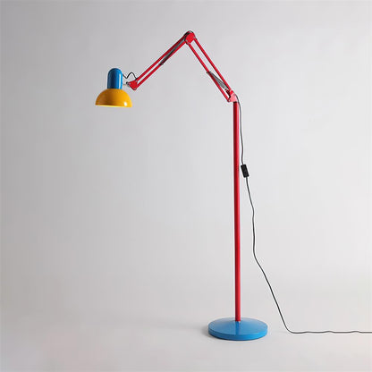 Floor Lamp Modern Memphis Style with Adjustable Articulated Arm