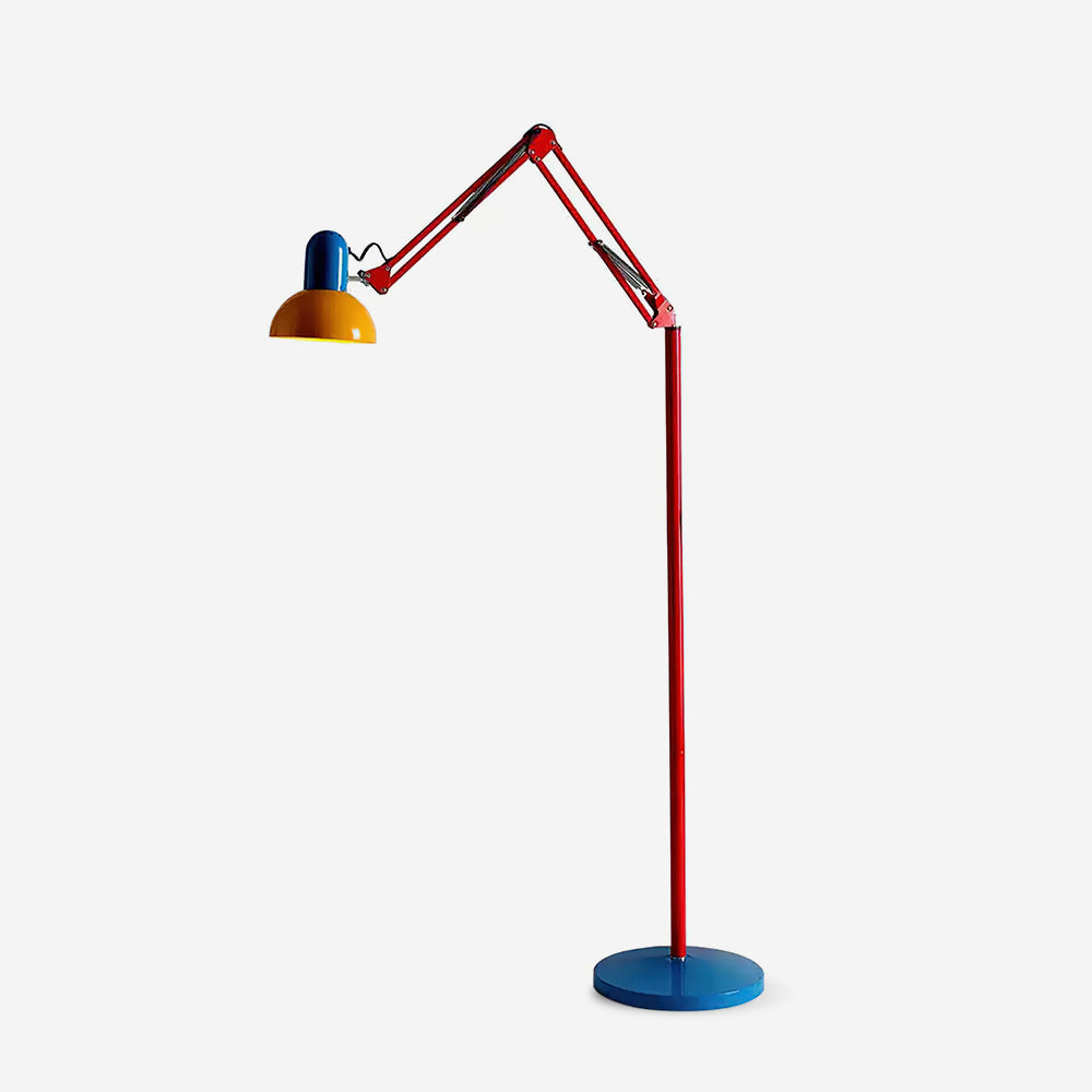 Floor Lamp Modern Memphis Style with Adjustable Articulated Arm