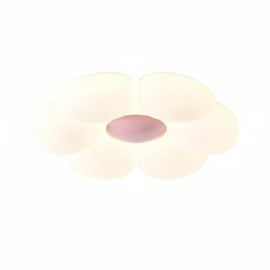 Flower Ceiling Lamp Bohemian with Six Petals for Kids Bedroom