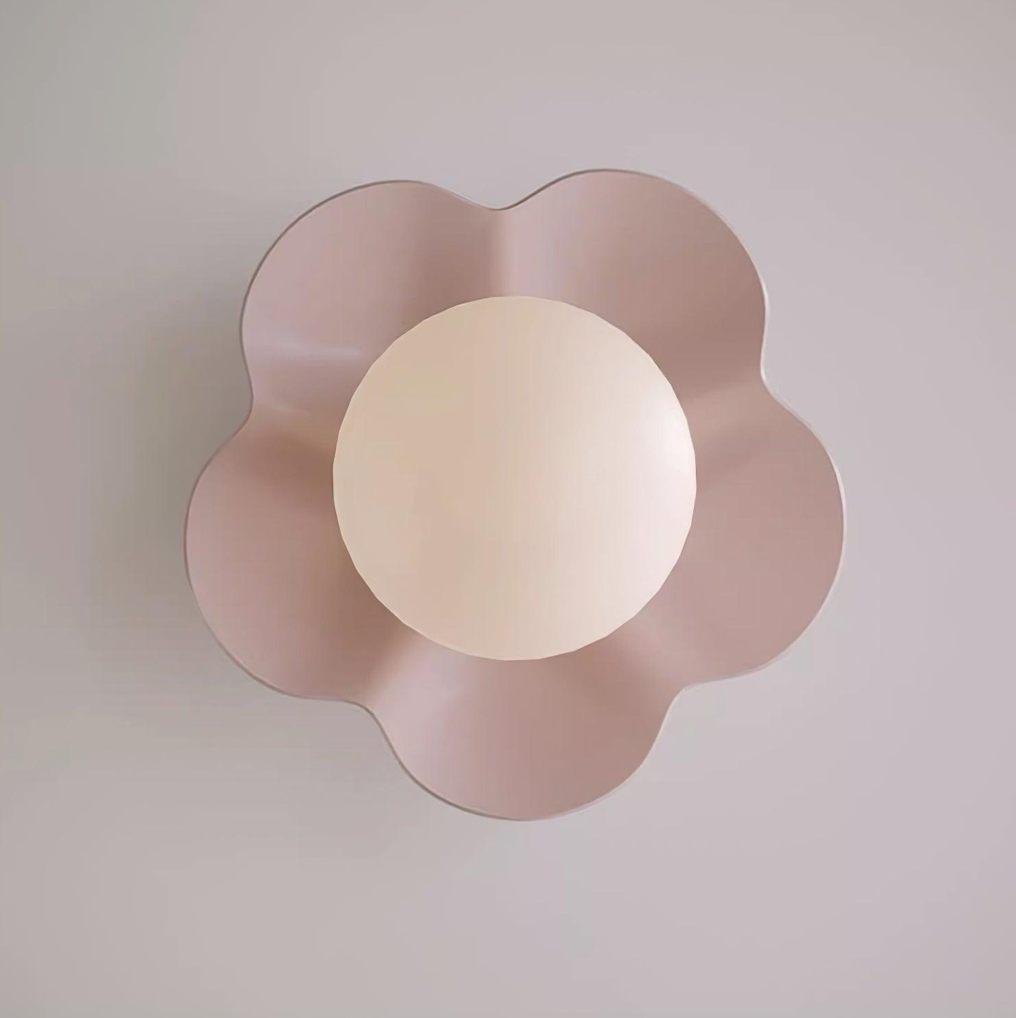 Flower Wall Lamp Bohemian with Globe Light and Flower Shape