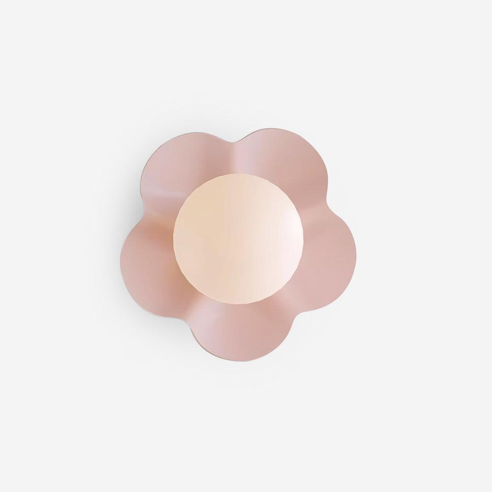 Flower Wall Lamp Bohemian with Globe Light and Flower Shape
