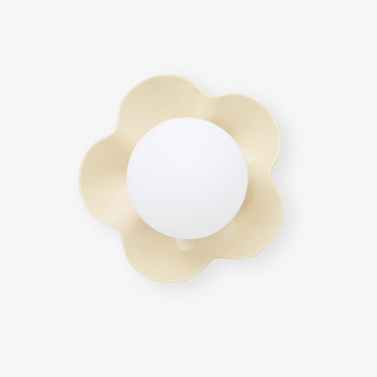 Flower Wall Lamp Bohemian with Globe Light and Flower Shape