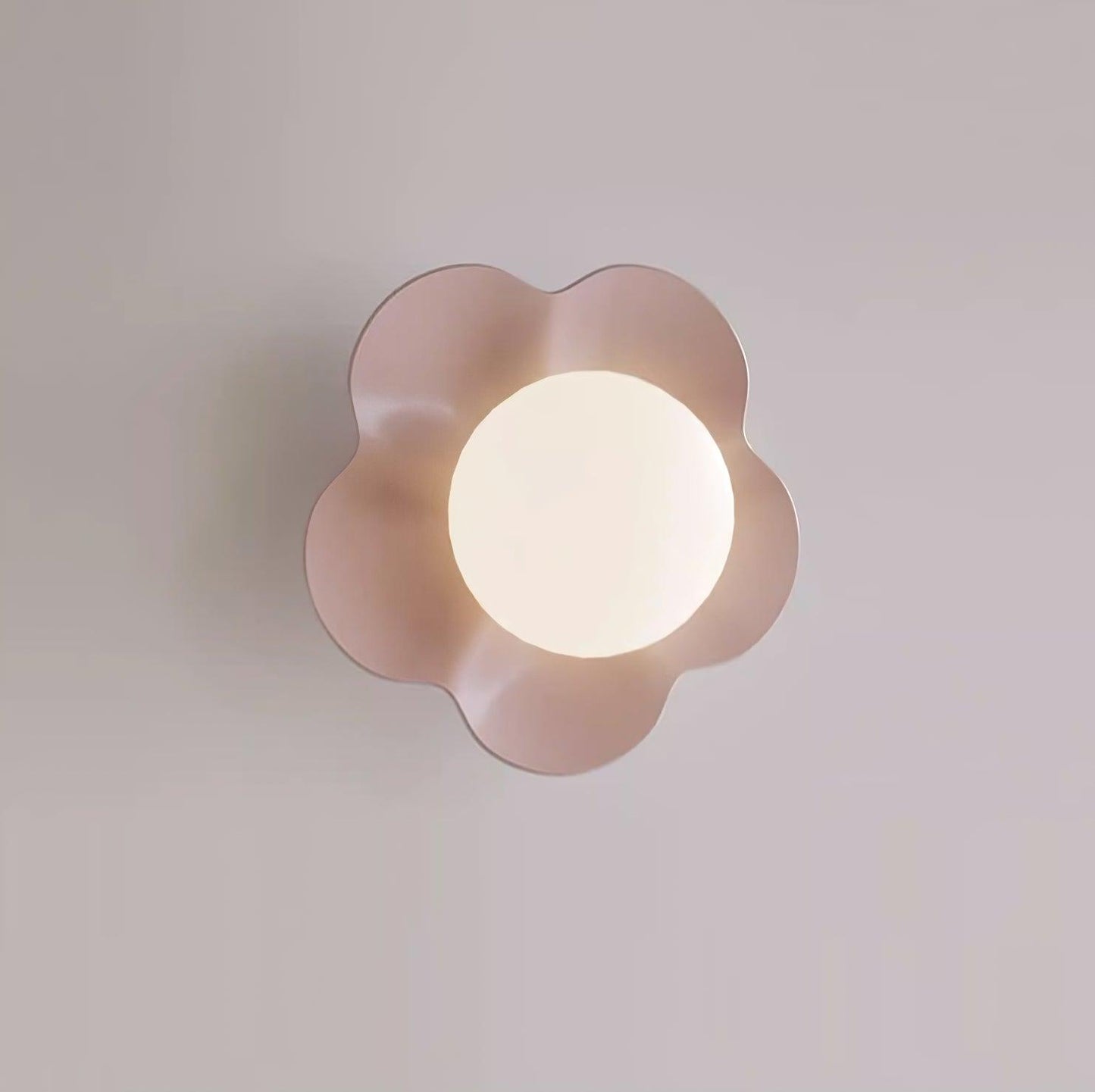 Flower Wall Lamp Bohemian with Globe Light and Flower Shape