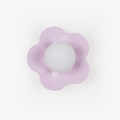 Flower Wall Lamp Bohemian with Globe Light and Flower Shape