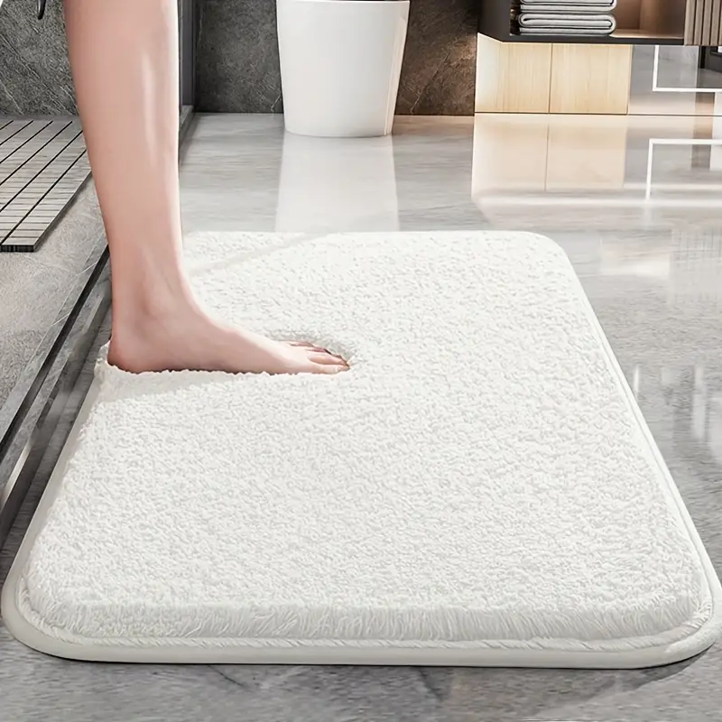 Fluffy Bath Mat Plush Shaggy Bathroom Rug with Anti-Slip Backing