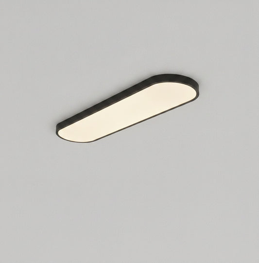 Flush Mount LED Ceiling Light Minimalist Oval Panel with Dimmable Option
