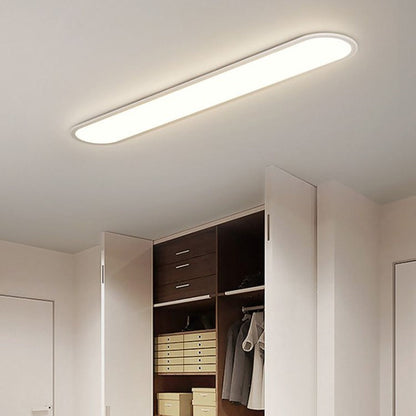 Flush Mount LED Ceiling Light Minimalist Oval Panel with Dimmable Option