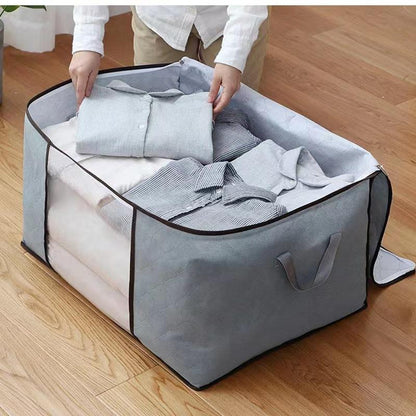 Foldable Clothes Storage Boxes with Clear Window and Reinforced Handles