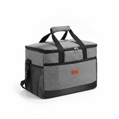 Foldable Cooler Bag with Shoulder Strap and Side Mesh Pockets