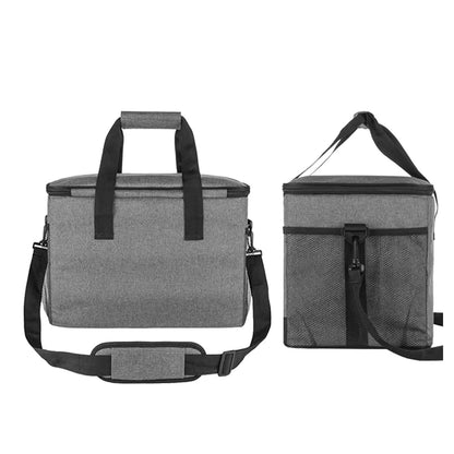 Foldable Cooler Bag with Shoulder Strap and Side Mesh Pockets