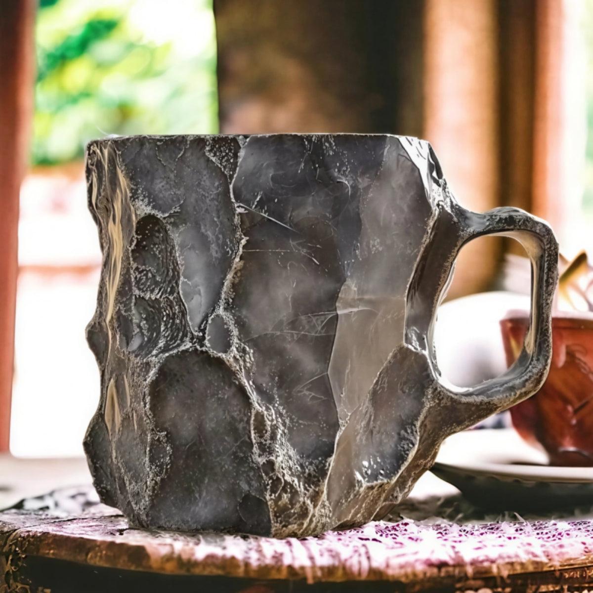 Geode Crystal Coffee Mug with Mineral Stone Design