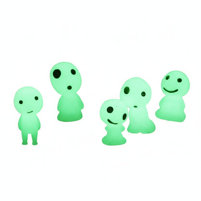 Glow in the Dark Tree Spirit Figurine Set of 10 Pieces