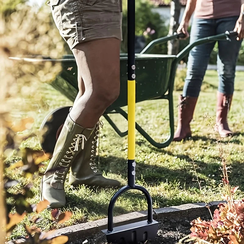 Half-Moon Lawn Edger with Serrated Blade and Footrest
