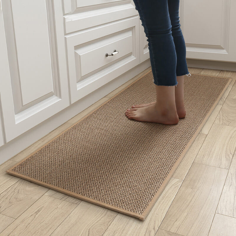 Indoor Doormat Anti-Slip Woven with Non-Skid Rubber Backing Machine Washable