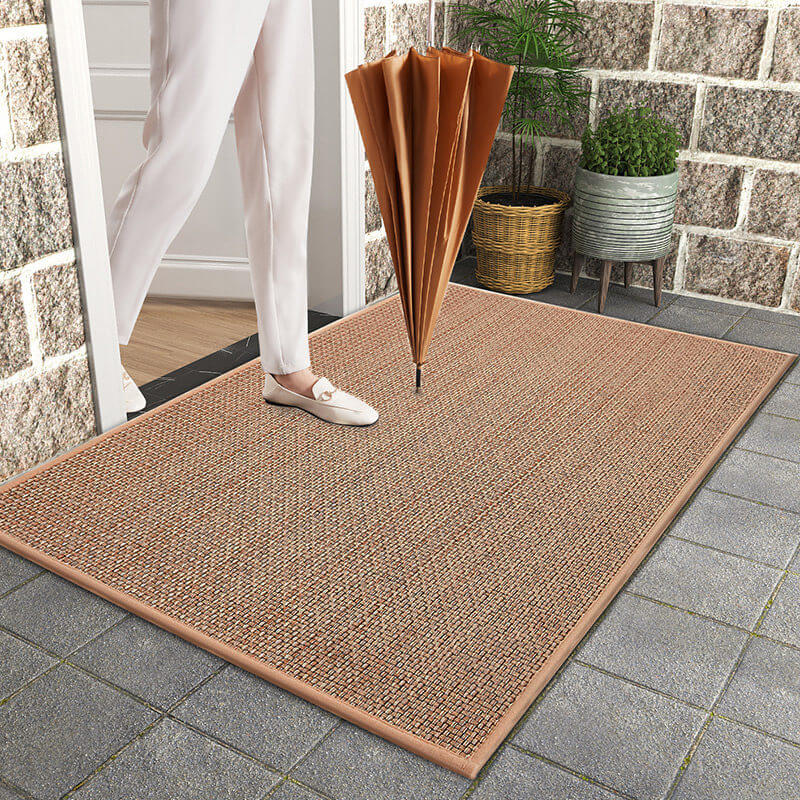 Indoor Doormat Anti-Slip Woven with Non-Skid Rubber Backing Machine Washable