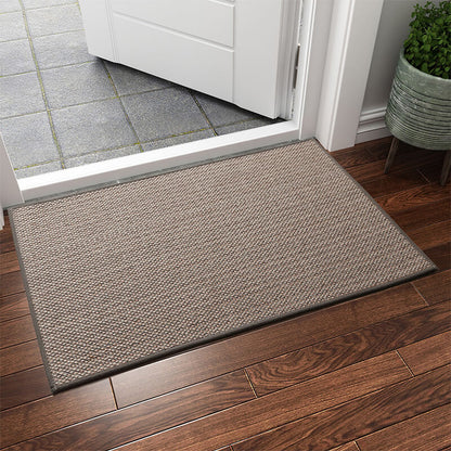 Indoor Doormat Anti-Slip Woven with Non-Skid Rubber Backing Machine Washable