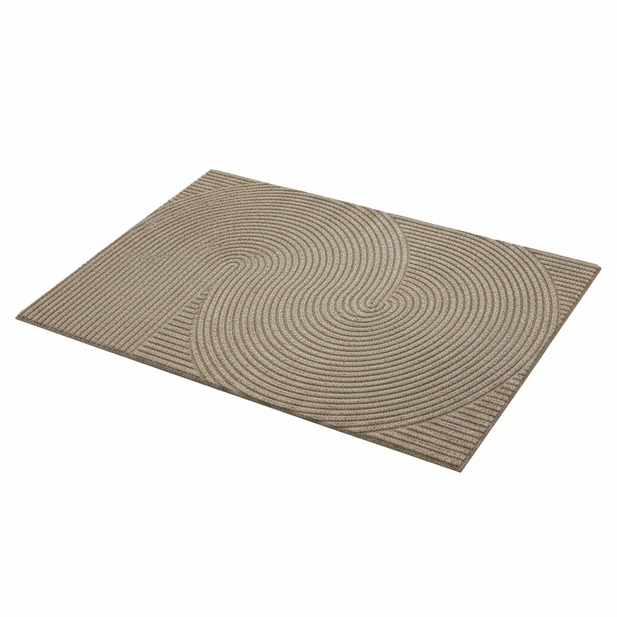 Indoor Outdoor Doormat with Anti-Slip Bottom and 3D Groove Pattern