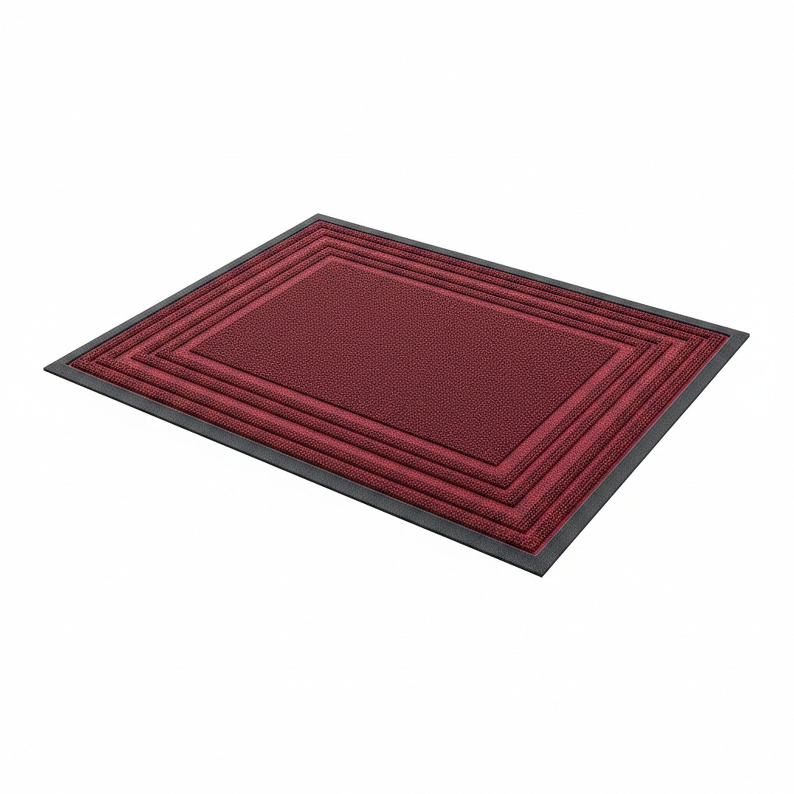 Indoor Outdoor Doormat with Anti-Slip Rubber Base and Bordered Design