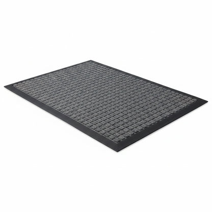 Indoor Outdoor Doormat with Anti-Slip Rubber Base and Waffle Grid Pattern