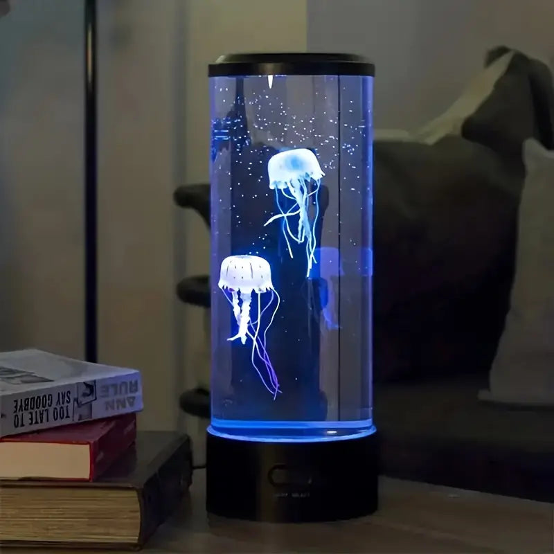 Jellyfish Lamp with Color-Changing LED Light and Touch Control
