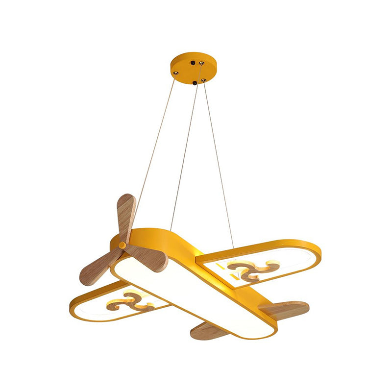 Kids Pendant Lamp Modern Airplane Shape with Dimmable LED for Children's Room