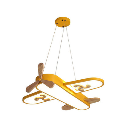Kids Pendant Lamp Modern Airplane Shape with Dimmable LED for Children's Room