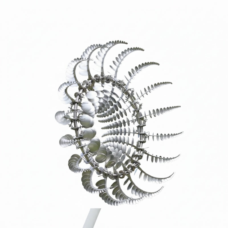 Kinetic Wind Spinner with 18 Blades and Ground Stake