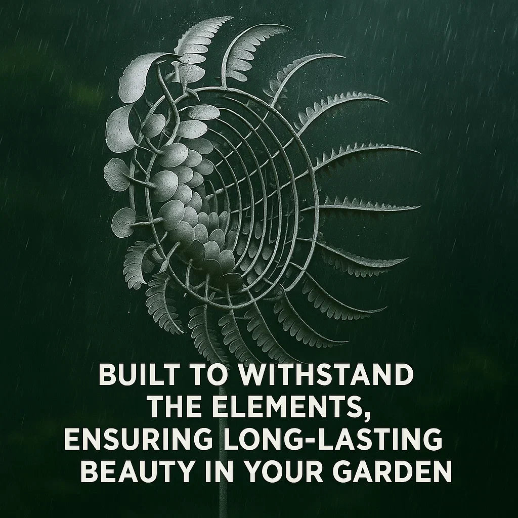 Kinetic Wind Spinner with 18 Blades and Ground Stake