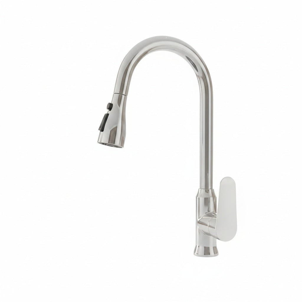 Kitchen Faucet with Pull-Out Spray Head and 360° Swivel