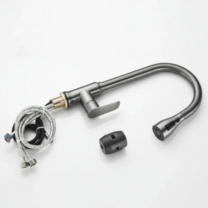 Kitchen Faucet with Pull-Out Spray Head and 360° Swivel