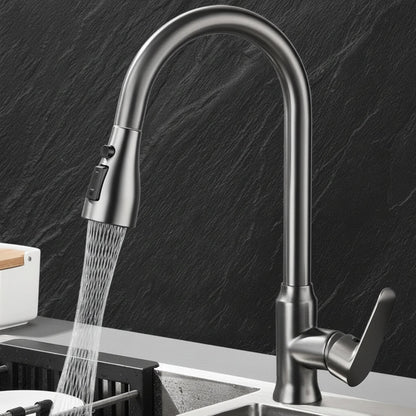 Kitchen Faucet with Pull-Out Spray Head and 360° Swivel