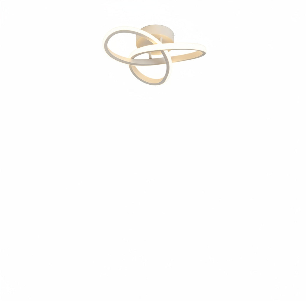 LED Ceiling Light Modern Flush Mount with Interlocking Ring Design